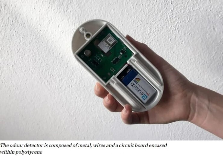 혼자 사망 시 이웃에게 알릴 수 있는 자동 검출기 VIDEO: In Memoriam device detects when someone dies alone