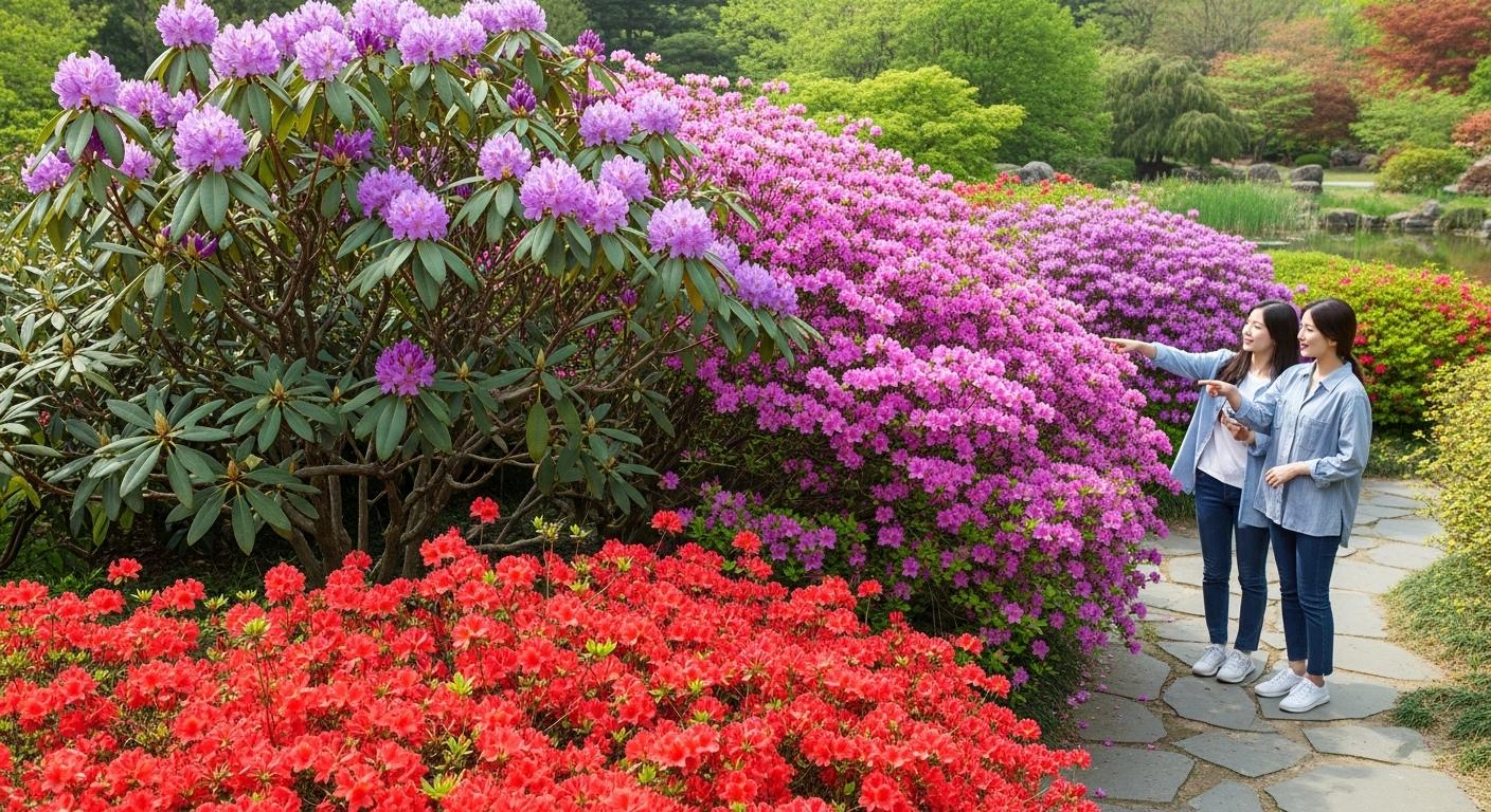 봄에 피어나는 진달래, 철쭉, 영산홍 어떻게 다를까?