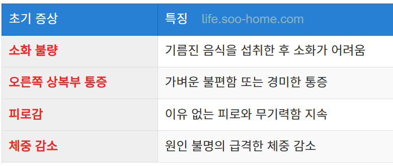 초기 증상