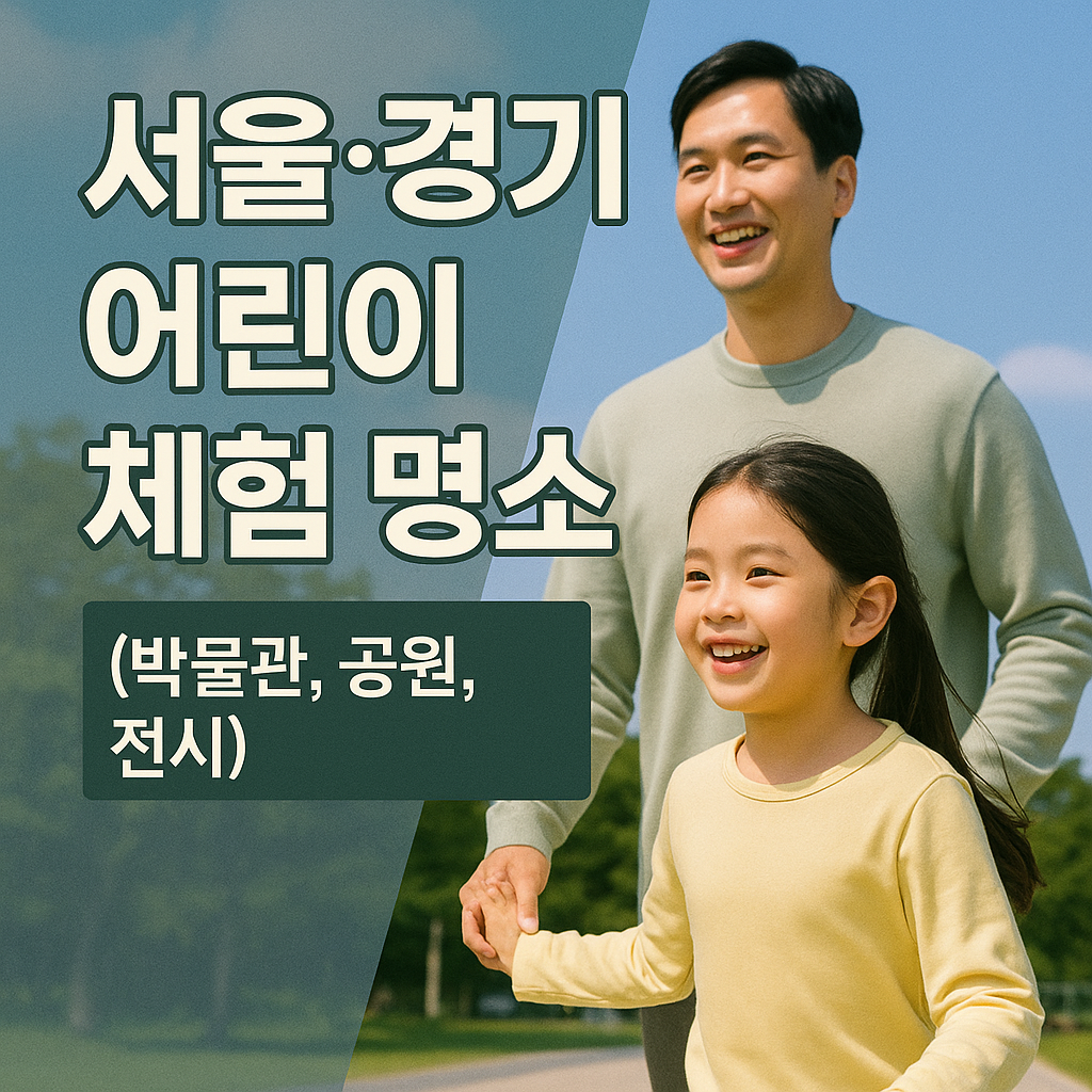 서울·경기 어린이 체험 명소 (박물관, 공원, 전시)