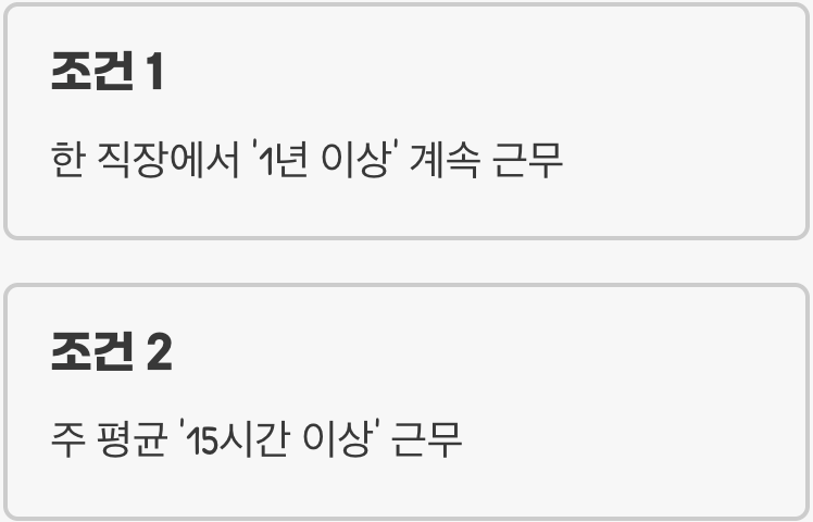 퇴직금, ‘나’도 받을 수 있을까? (지급 조건)