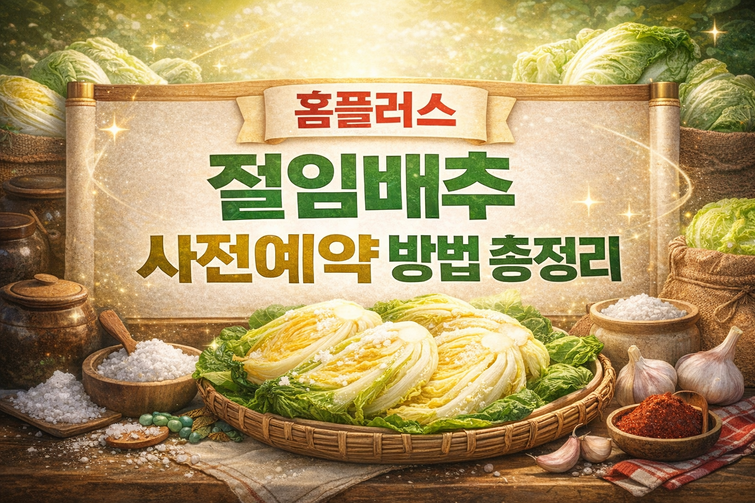 2026 홈플러스 절임배추 사전예약 방법 총정리