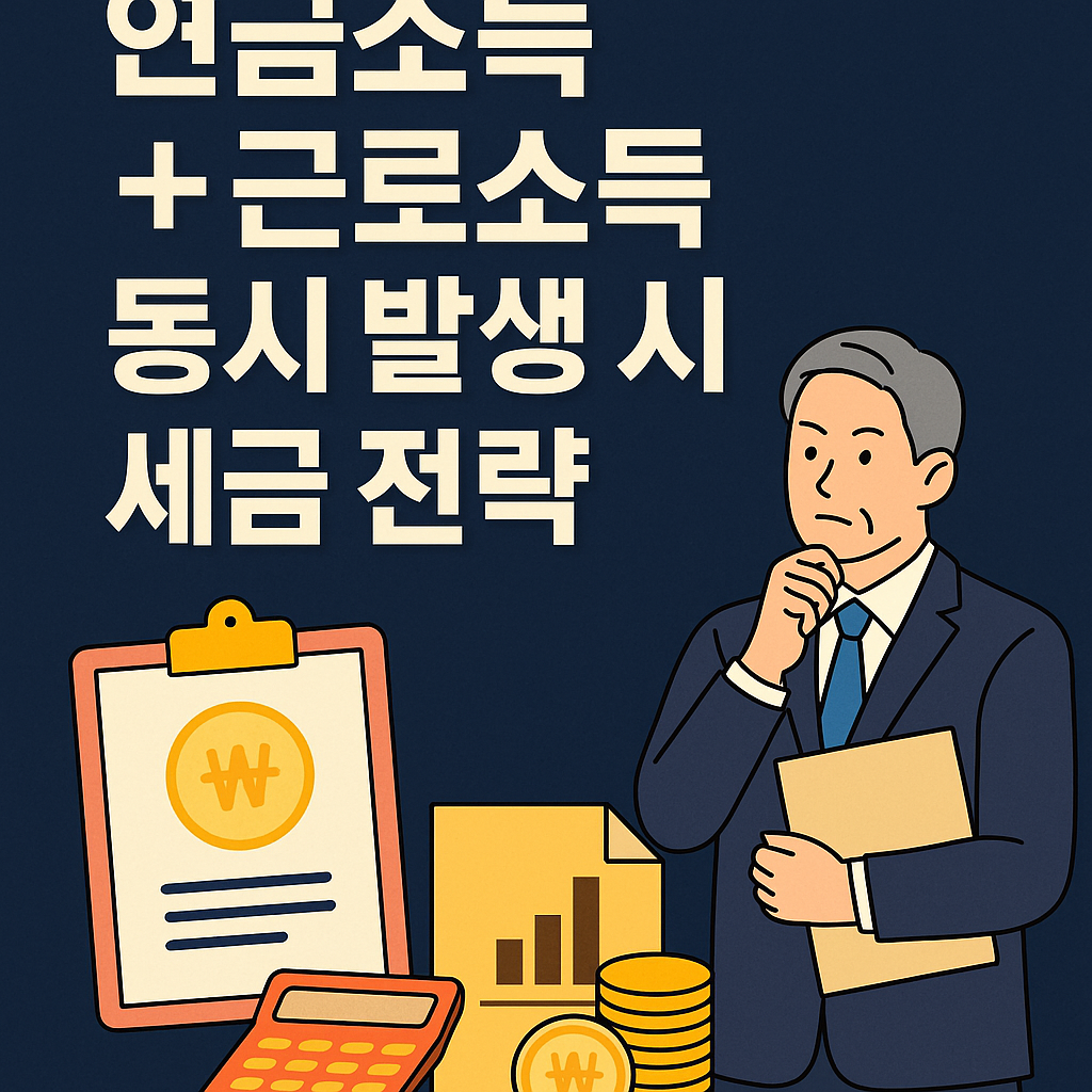 연금소득 + 근로소득 동시 발생 시 세금 전략