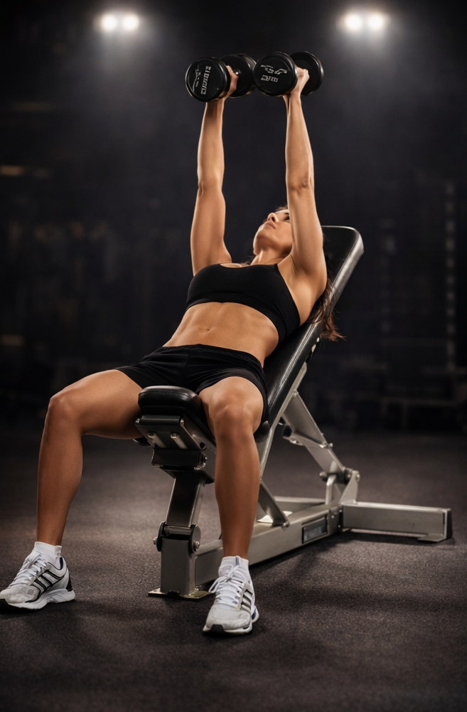 인클라인 덤벨 플라이 정점 유지