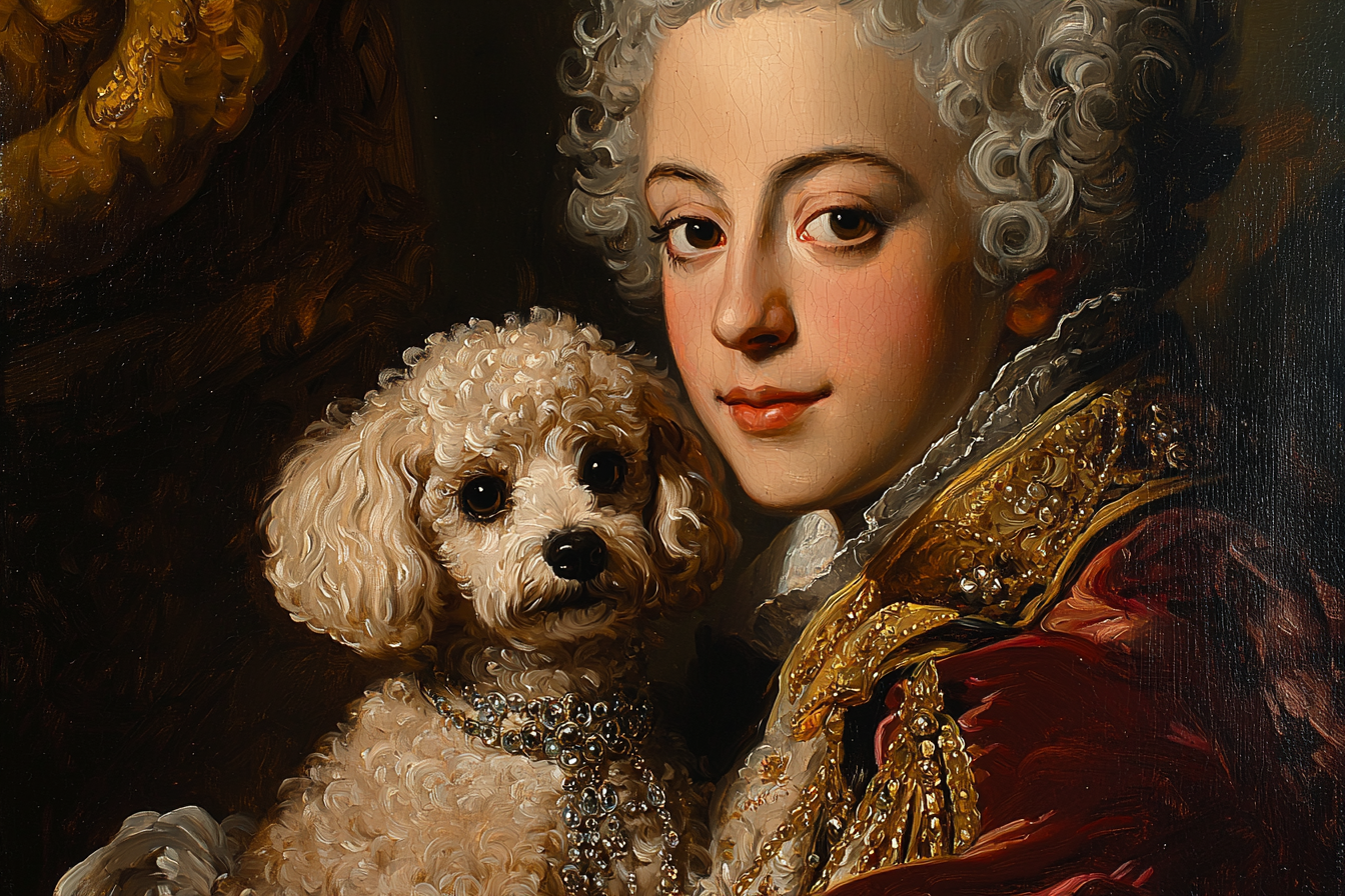 Toy Poodle with The Duke