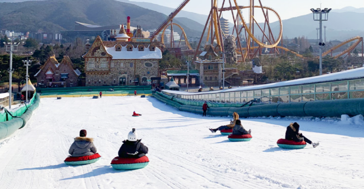 경주월드 눈썰매장 스노우파크
