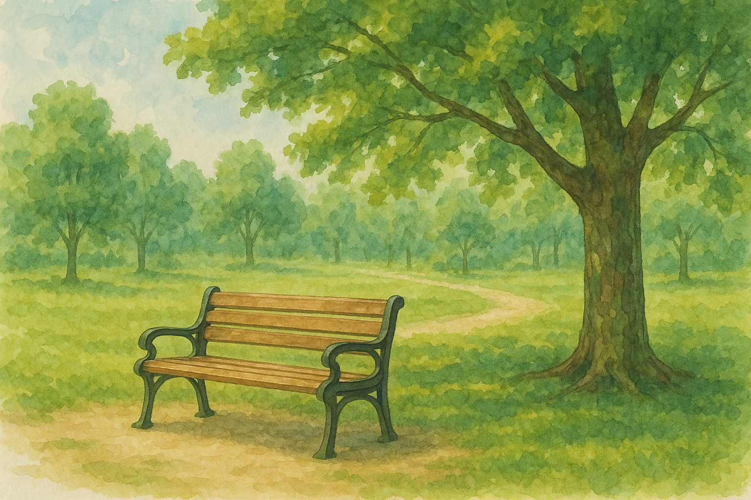 평화로운 공원 풍경