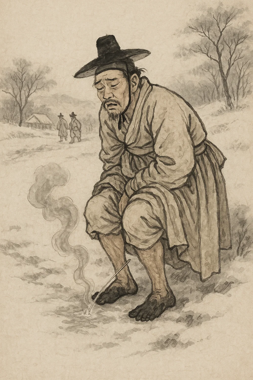 언 발에 오줌누기