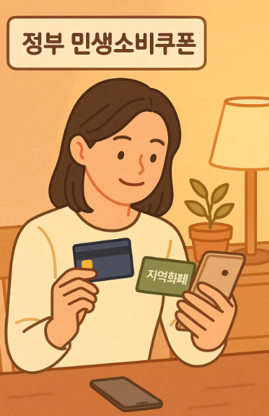 민생소비쿠폰 카드사별 혜택과 지역화폐 비교 이미지