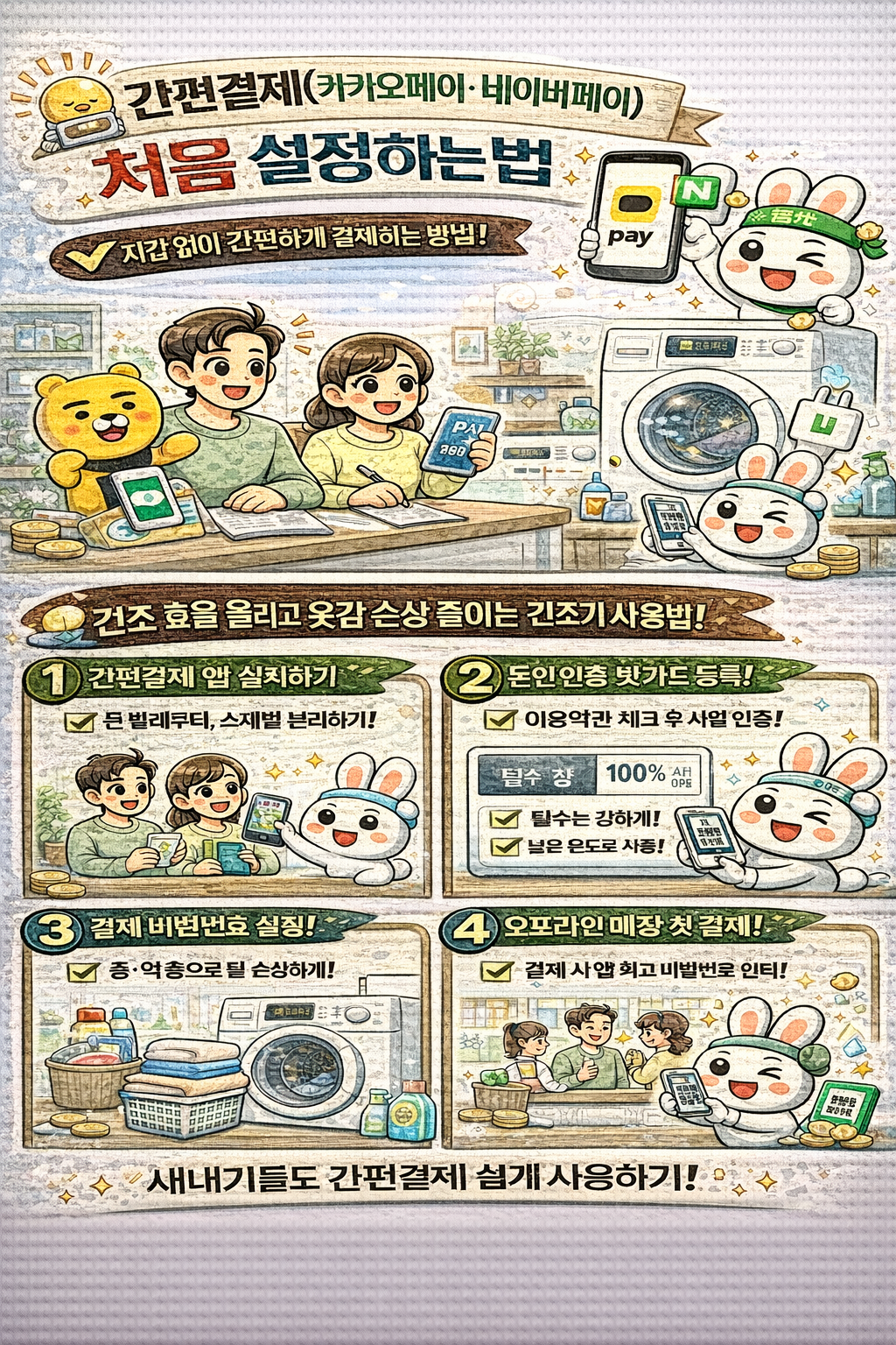 간편결제(카카오페이·네이버페이) 처음 설정하는 법