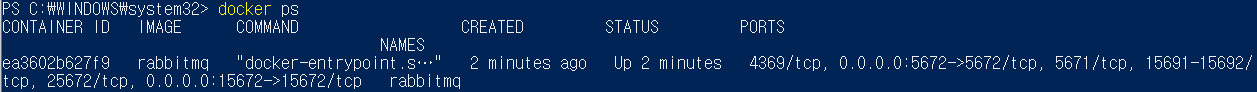 docker ps