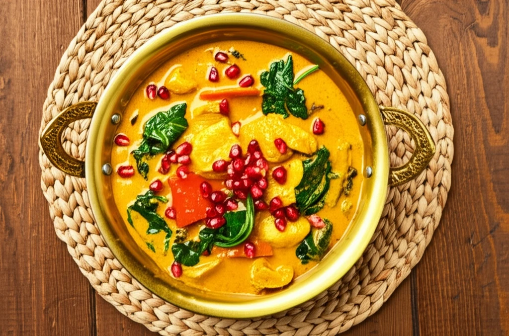 이색적인 맛, 석류 카레 황금 레시피