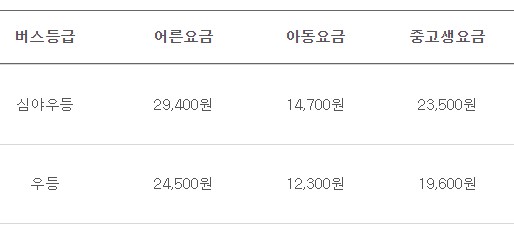 세종 인천공항 리무진 버스 시간표 요금 예약 방법