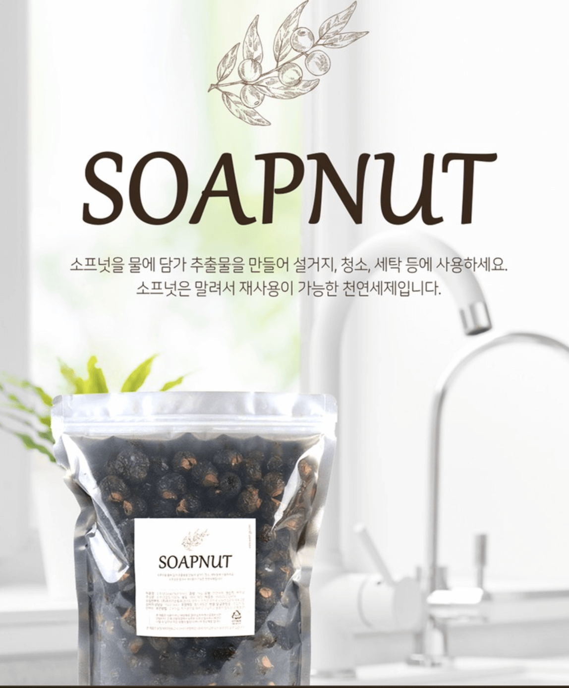 친환경세제 추천 소프넛열매 솝베리 천연열매 비누