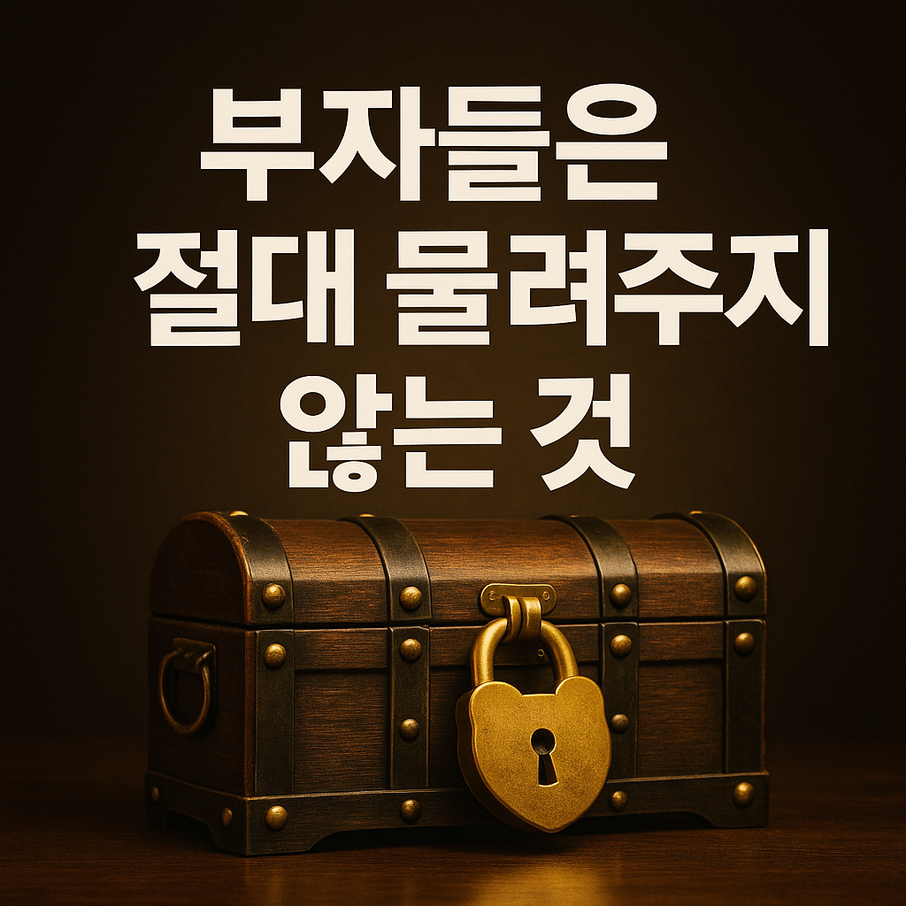 부자들이 자녀에게 물려주지 않는 비밀 상자