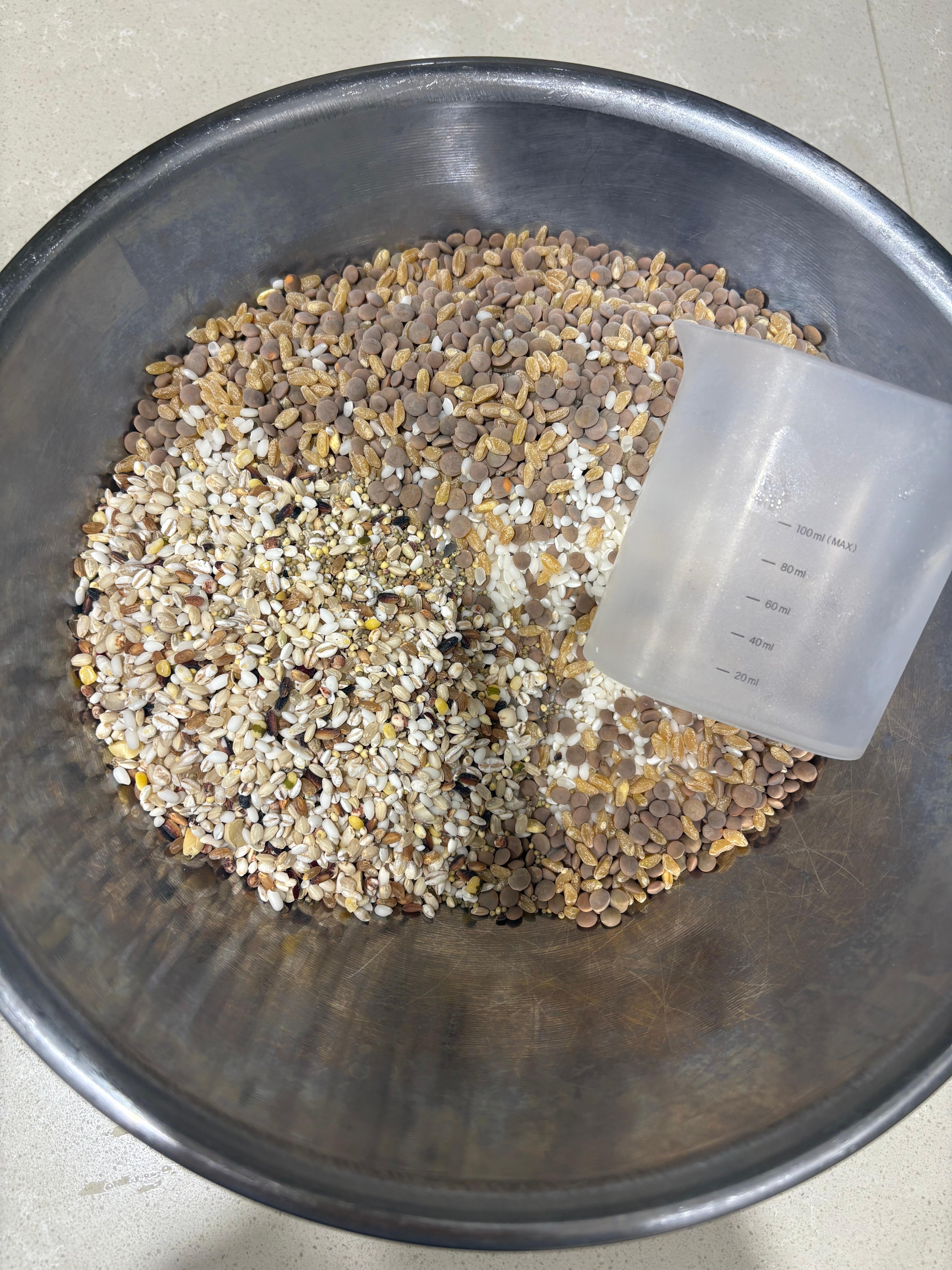 렌틸콩과 쌀 카뮤트 잡곡