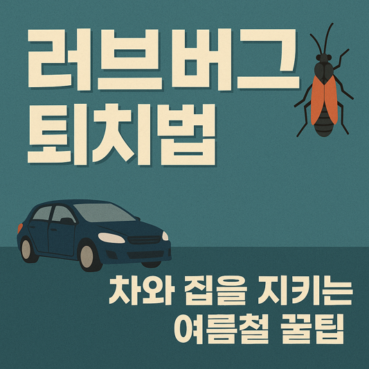러브 버그 퇴치법, 차량부터 집까지 안전하게 대처하는 실전 가이드