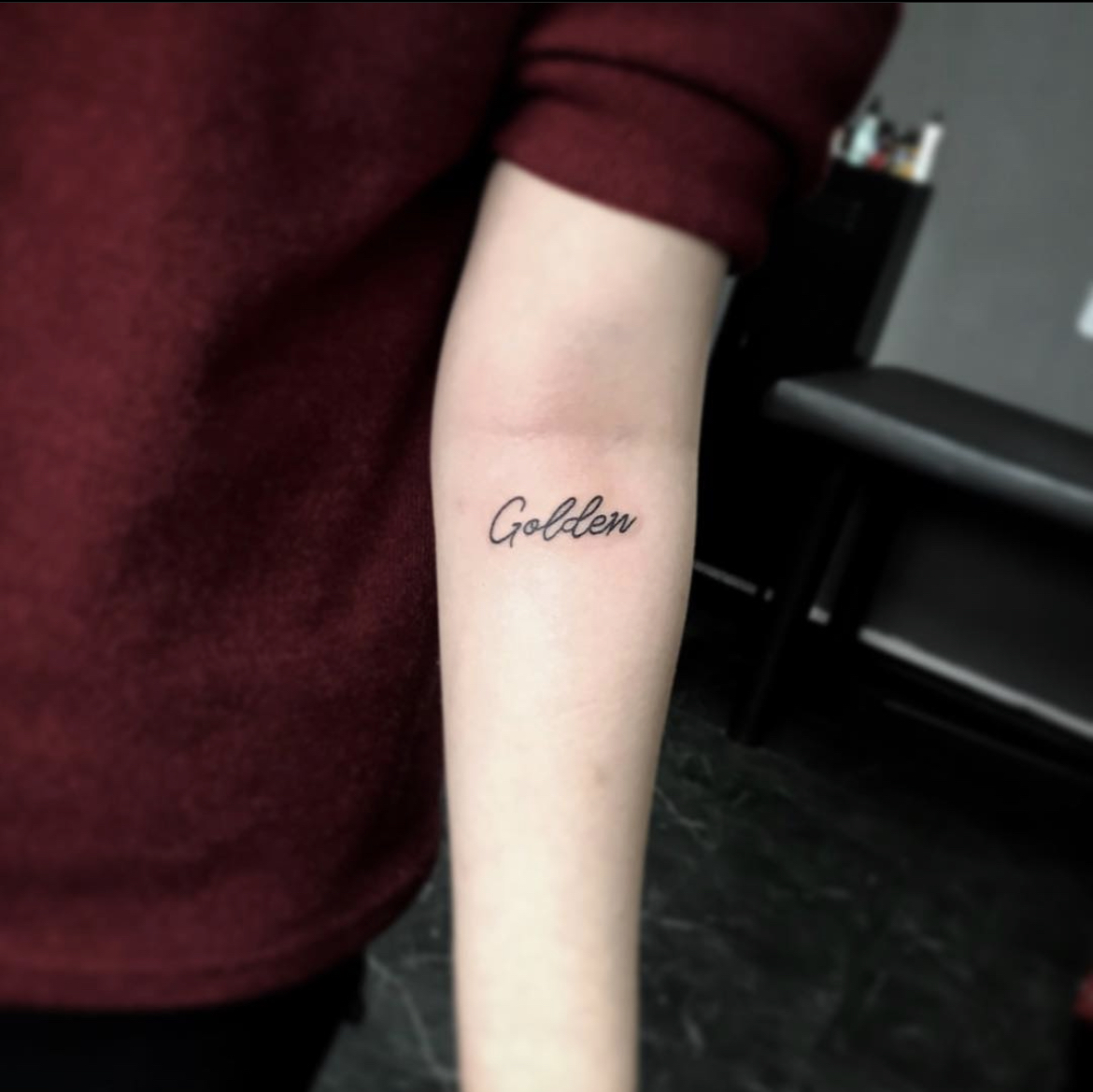 lettering tattoo