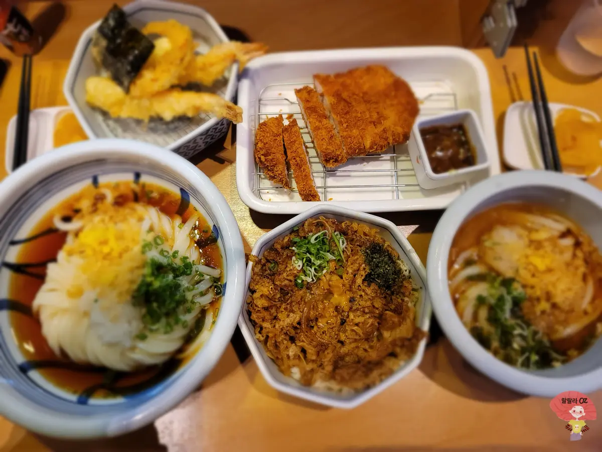 경기-구리시-맛집-우동-키노야-덴뿌라-붓가케냉우동-세트와-규돈-우동세트와-돈카츠-한조각-사진-이미지