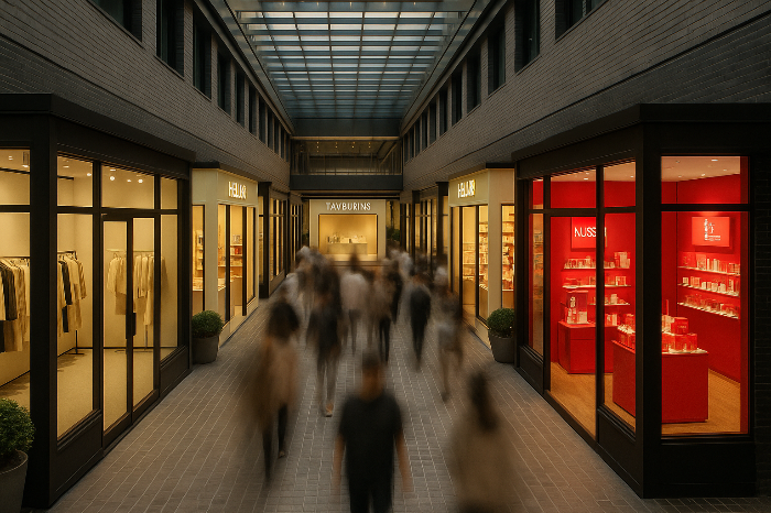 빠르게 회전하는 팝업 상권의 거리 풍경