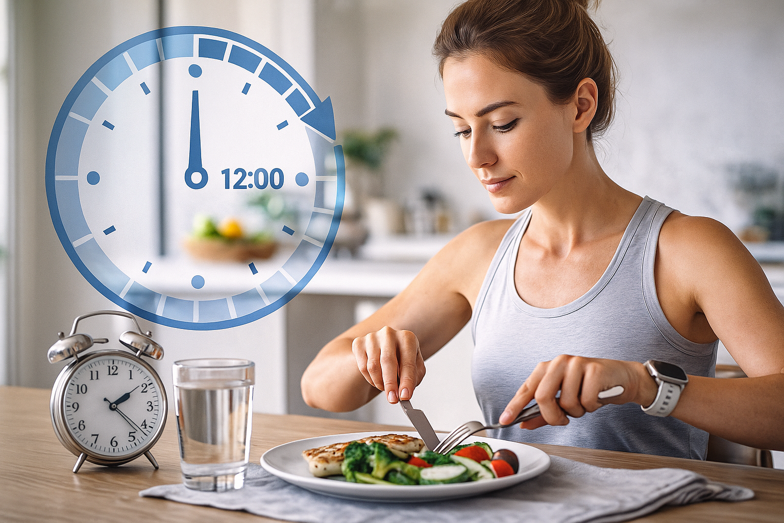 식사 관리하는 여성