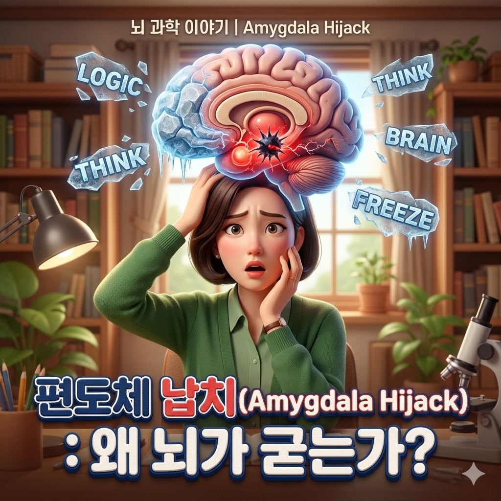 편도체 납치(Amygdala Hijack) : 왜 뇌가 굳는가?