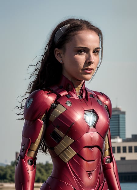 Stable Diffusion - 아이언 맨 슈트를 착용한 나탈리 포트만