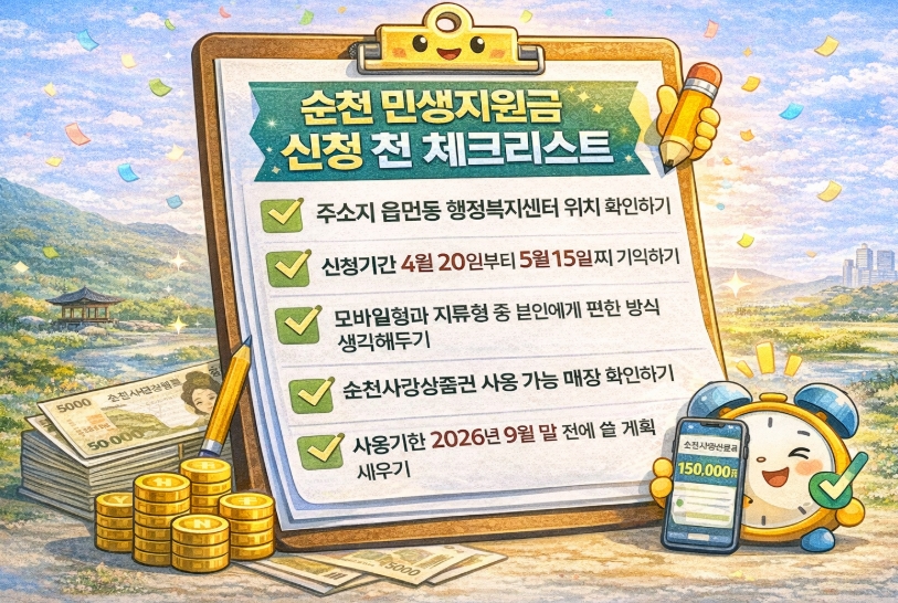 순천 민생지원금 3차 신청 지급시기 대상 총정리