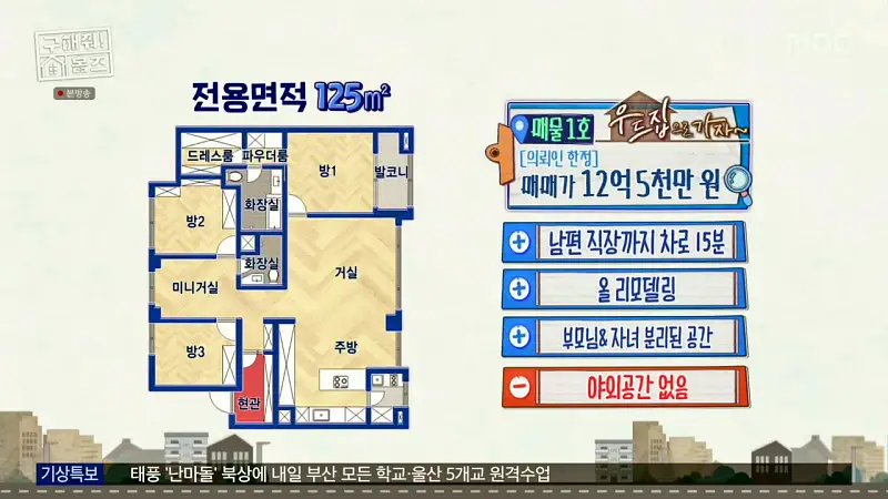 구해줘홈즈 양세찬 조혜련 위키미키 최유정 남양주시 별내동 우드집으로 가자 매물 가격 및 구조 인테리어 리모델링 최종선택 소개 다시보기