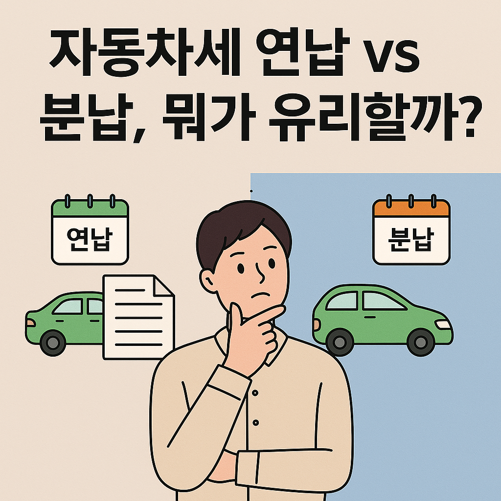 자동차세 연납 vs 분납