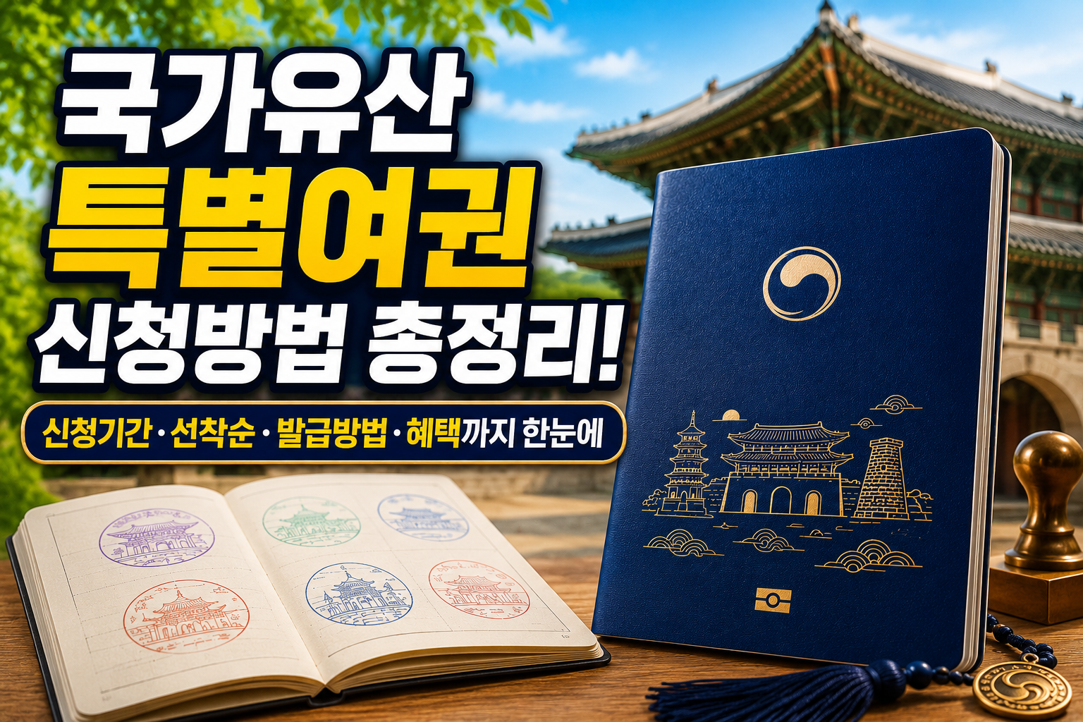 국가유산 특별여권 신청방법 총정리! 신청기간&middot;선착순&middot;발급방법&middot;혜택까지 한눈에 관련 사진