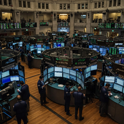 증권 거래소 이미지