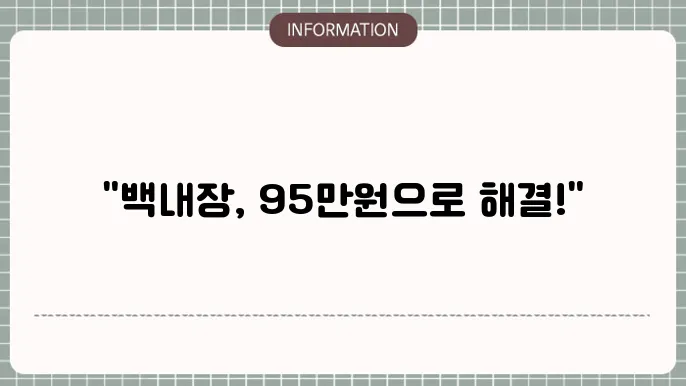 백내장 수술: 경제적인 치료 옵션