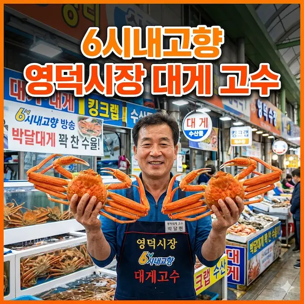 6시내고향 영덕시장 대게 고수