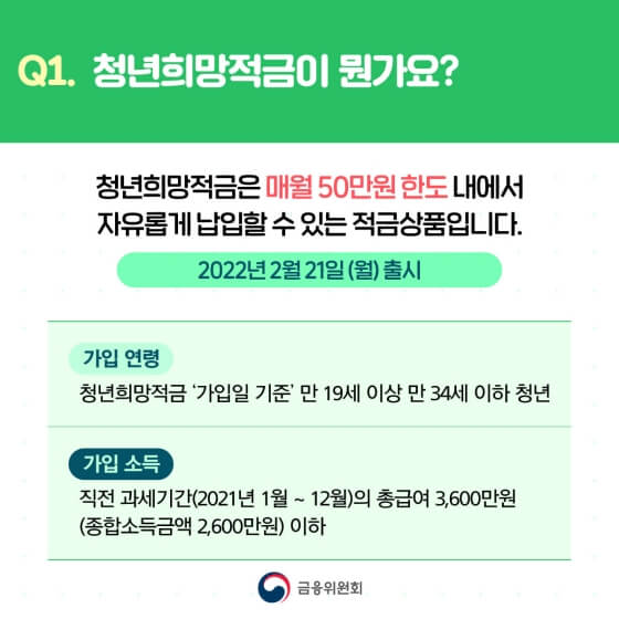 청년희망적금정의