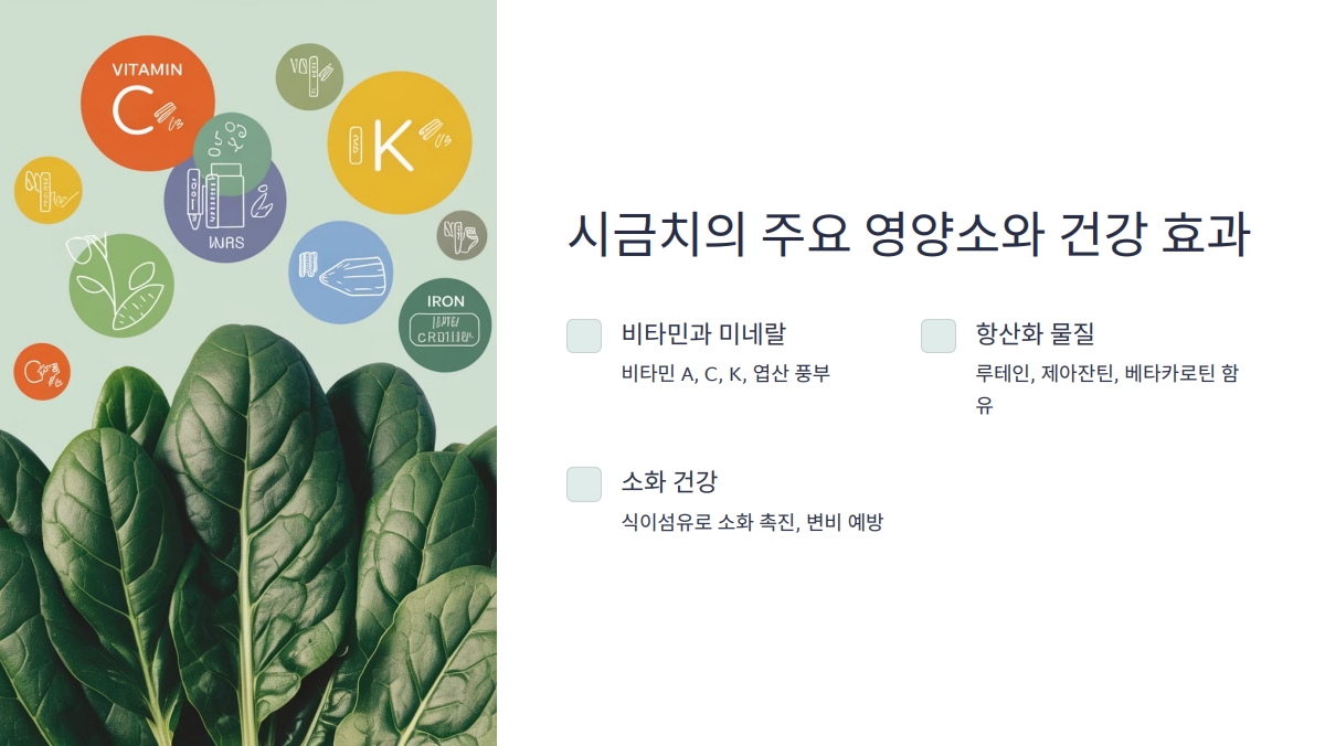 시금치 효능