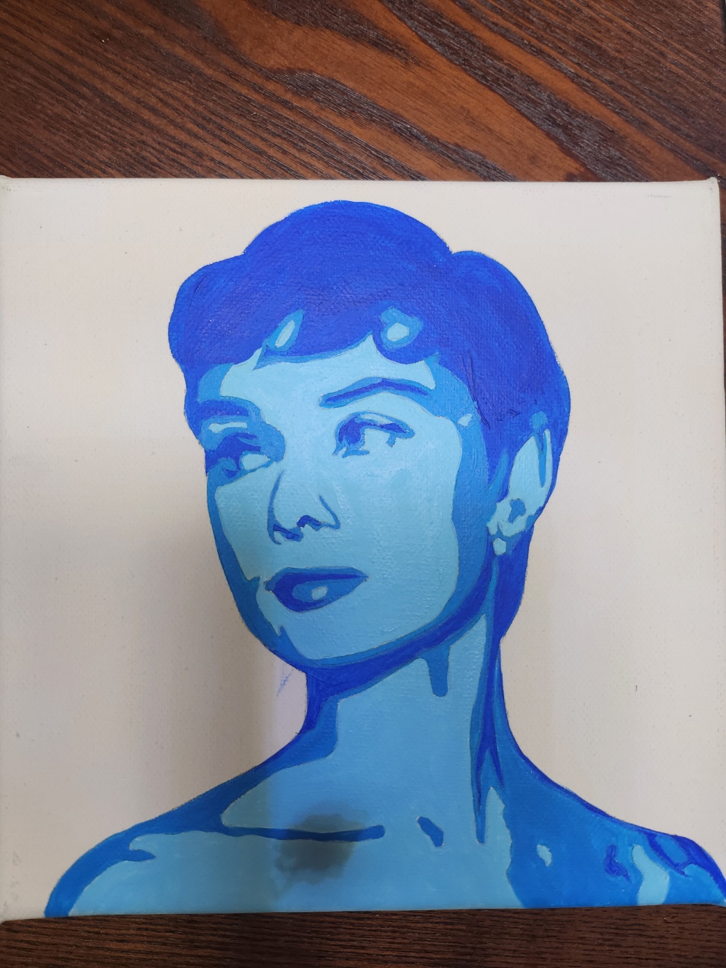 오드리 팝아트 초상화