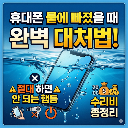 폰물에빠졌을때