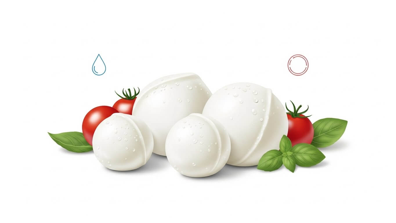 모짜렐라 (Mozzarella): 부드럽고 산뜻한 생치즈의 대표