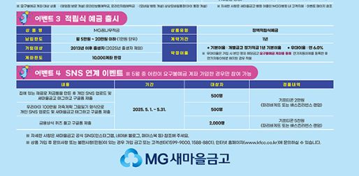 새마을금고 꿈나무적금 관련 이미지