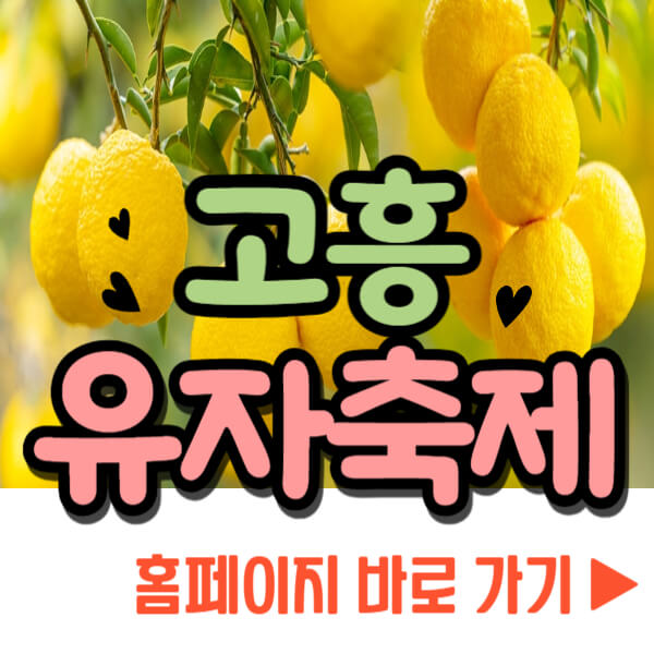 고흥유자축제 홈페이지