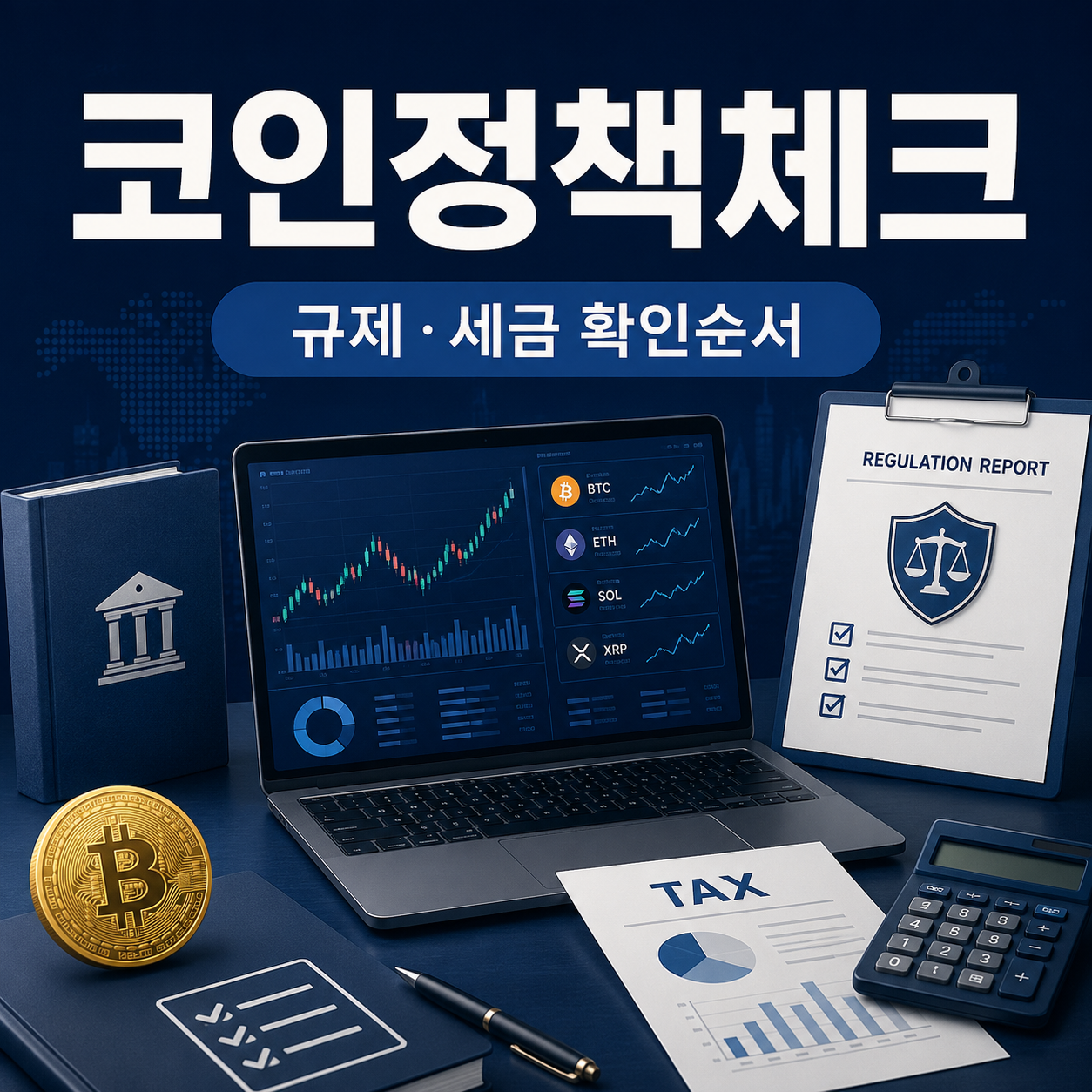 코인 시장 정책 규제와 세금 변화 확인 순서