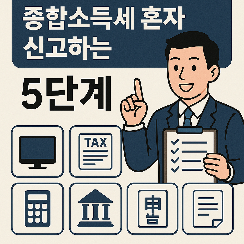 2025년 세무사 없이 종합소득세 혼자 신고하는 5단계