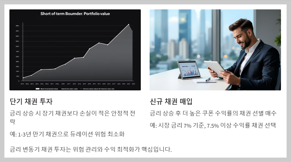 금리 상승기 채권 투자 전략