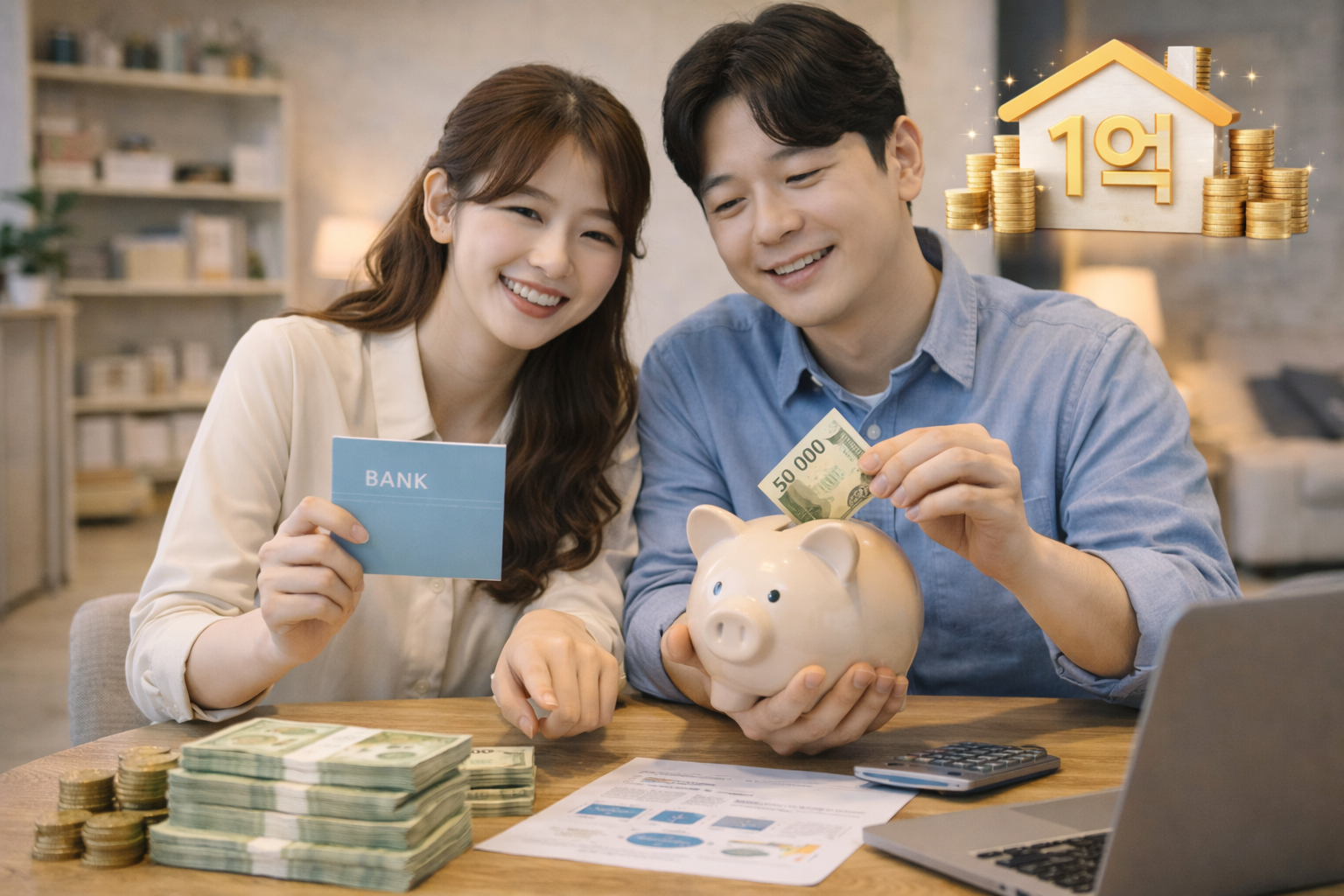 신혼부부 돈모으기 통장, 1억 모으기 재테크 전략