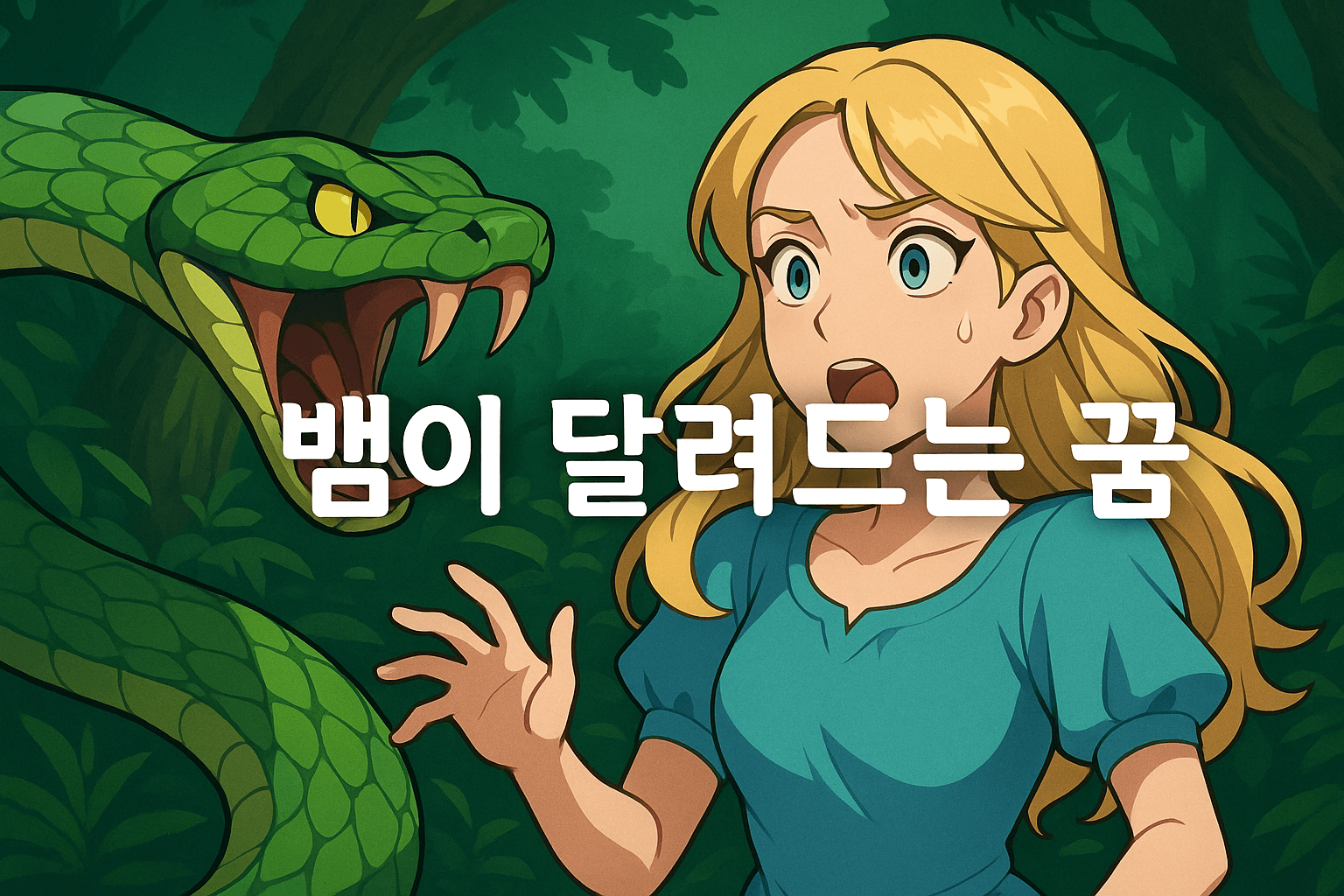 뱀이 달려드는 꿈 해몽