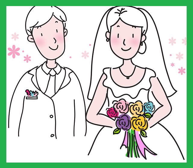 결혼하는-남녀-일러스트