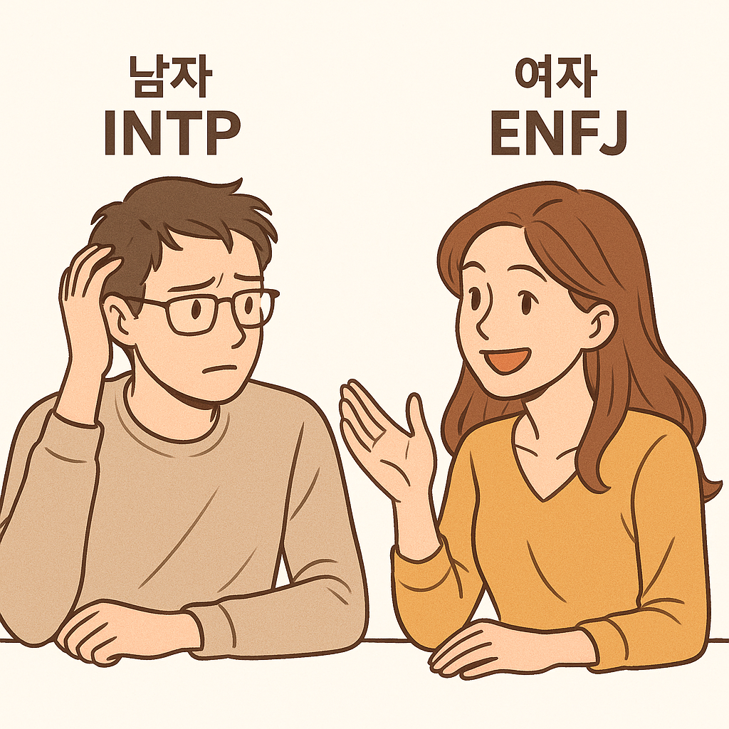 남자 INTP X 여자 ENFJ 연애 심리 총정리: 카톡, 잠수, 재회까지