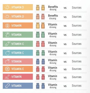 TOP 5 제품 성분 비교1