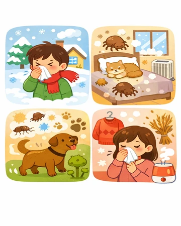 겨울철 알레르기 증상 원인 유형 정리5